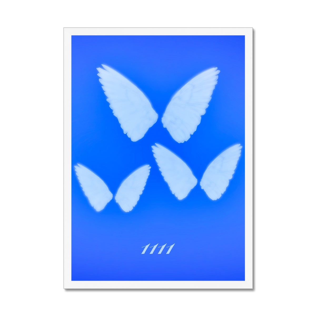 An angel number art print with a gradient aura. Add a touch of angel energy to your walls with a angel number auras. The perfect wall art posters to create a soft and dreamy aesthetic with your apartment or dorm decor. 1111 Magic Hour: Make A Wish.