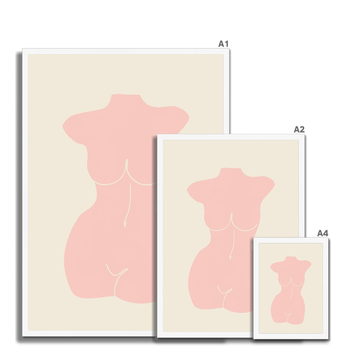 © les muses / Matisse wall art prints featuring nude figure cut outs or "Papiers Découpés" in a danish pastel style. Matisse exhibition posters with paper cut-outs. Berggruen & Cie museum prints for your gallery wall.