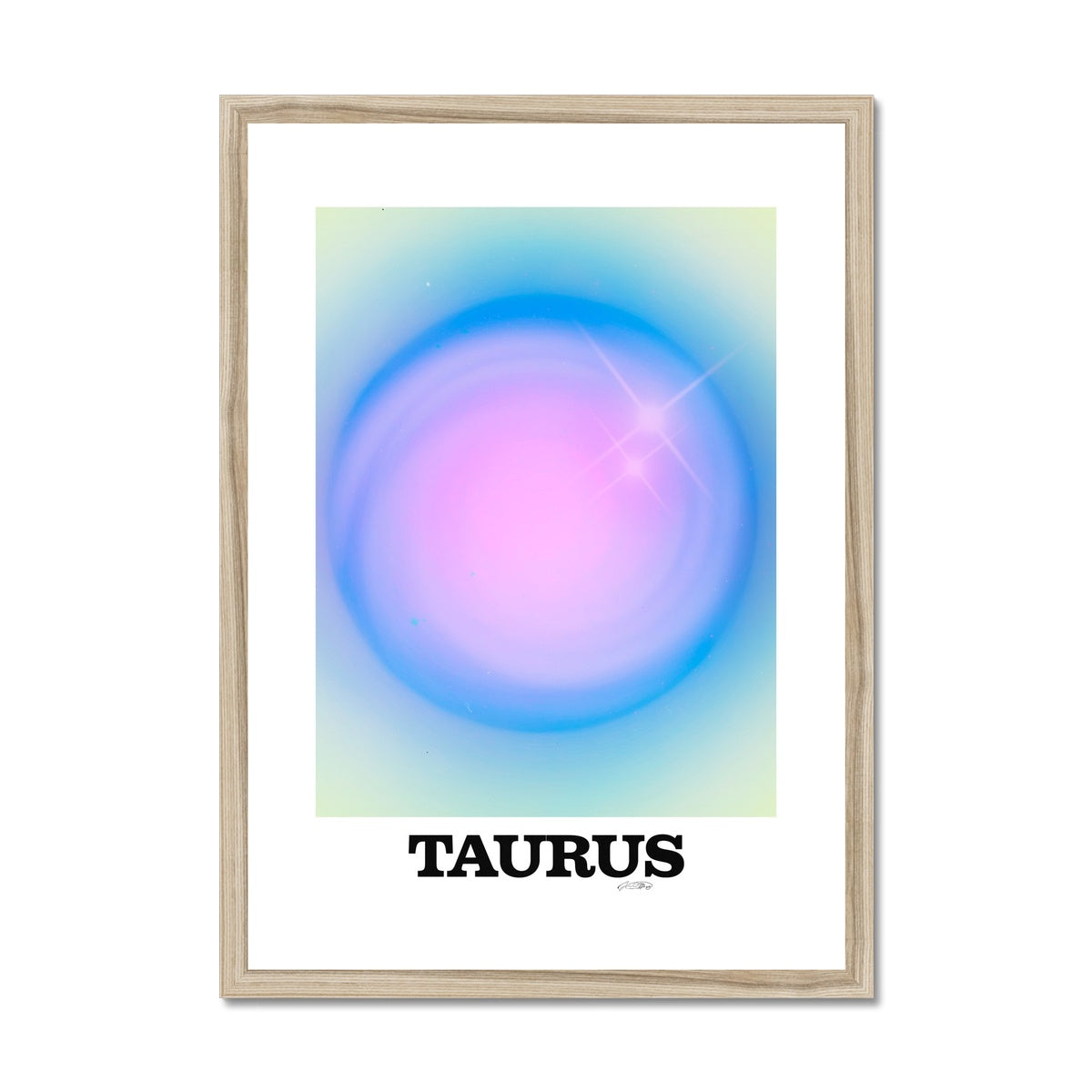 Our Taurus Aura art print is the perfect wall art to show off your star sign. Find a zodiac gradient print or poster in our astrology collection.