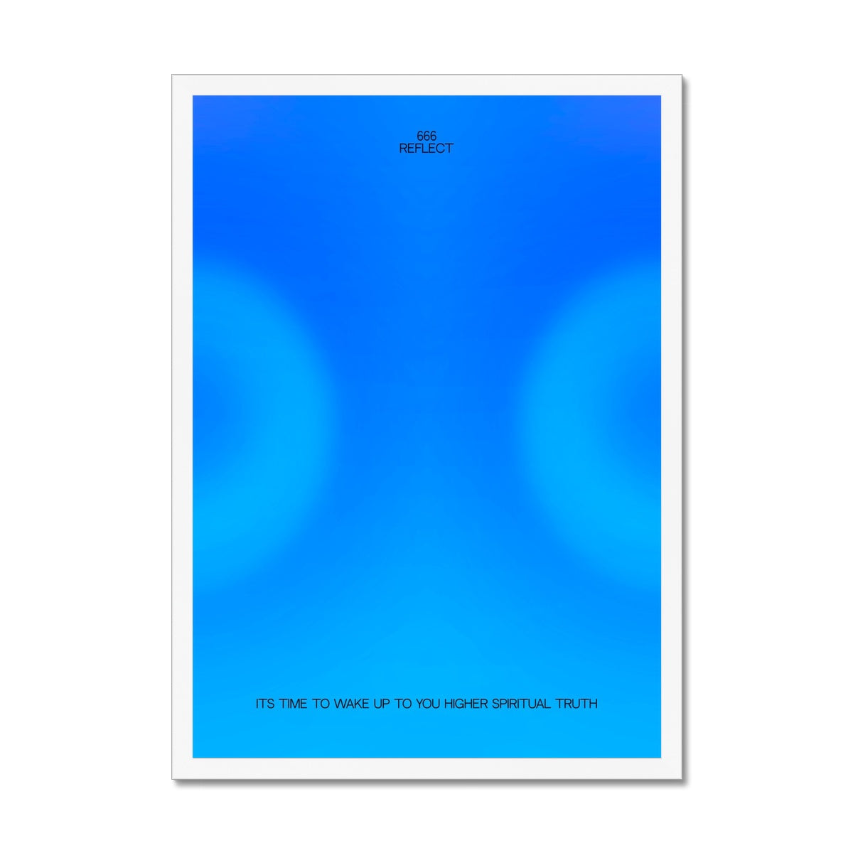 An angel number art print with a gradient aura. Add a touch of angel energy to your walls with a angel number auras. The perfect wall art posters to create a soft and dreamy aesthetic with your apartment or dorm decor. 666 Reflect: It Is Time To Wake Up To Your Higher Spiritual Truth.