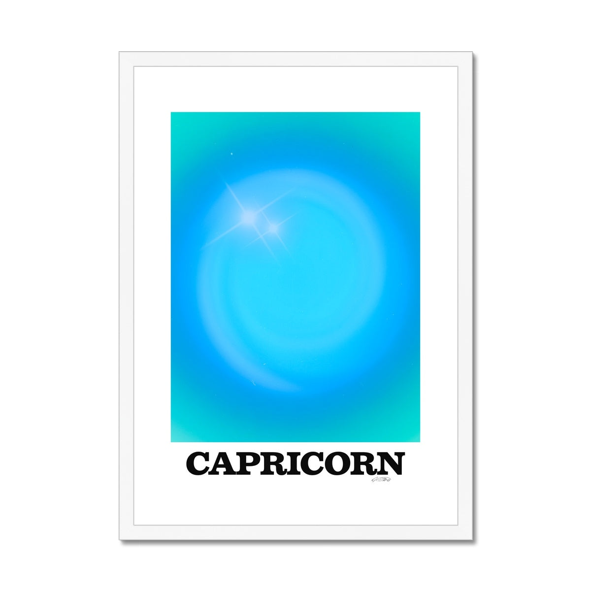 Our Capricorn Aura art print is the perfect wall art to show off your star sign. Find a zodiac gradient print or poster in our astrology collection.