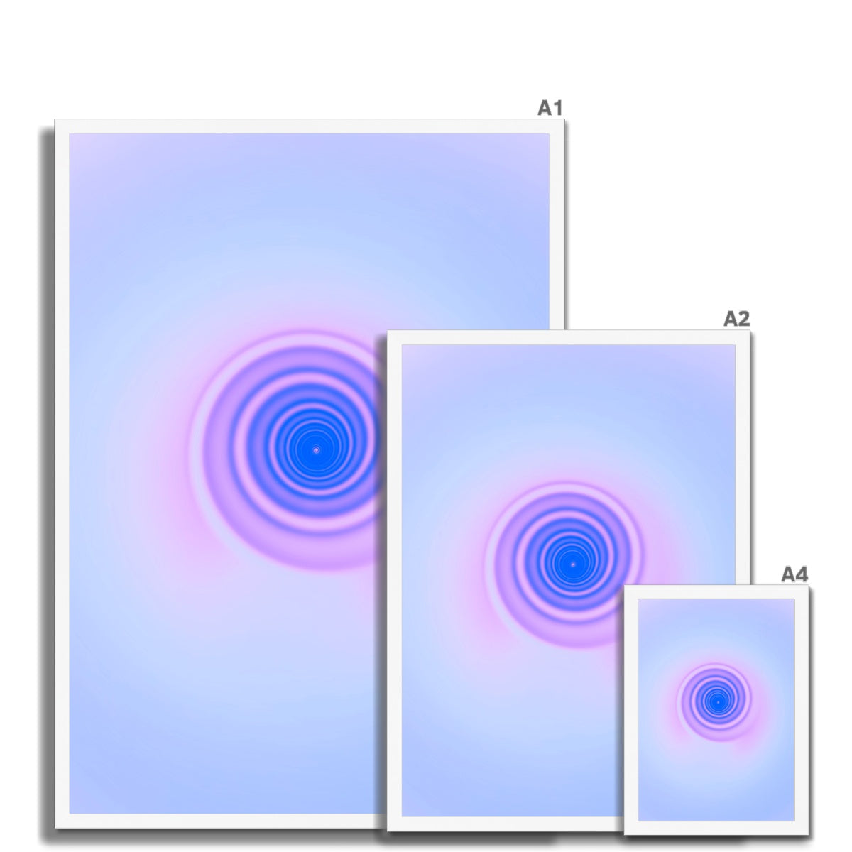 © les muses / Abstract aura wall art prints featuring warped gradients swirled to appear similar to a rabbit hole. Our colorful aura gradient posters are an aesthetic addition to any dorm or apartment decor.