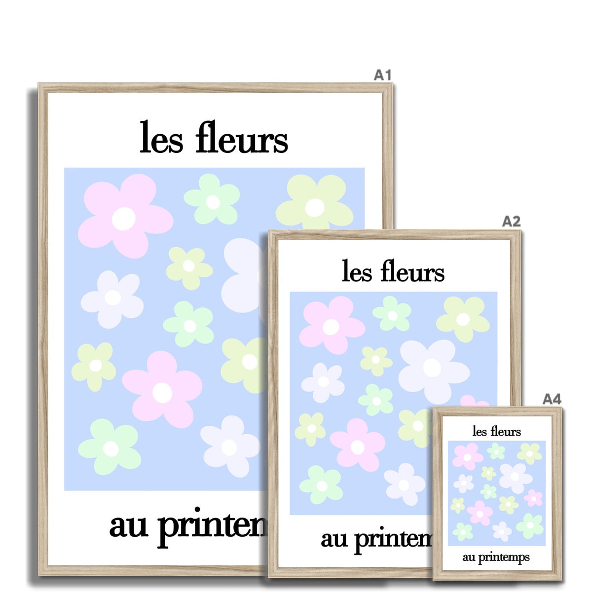 les fleurs Framed Print