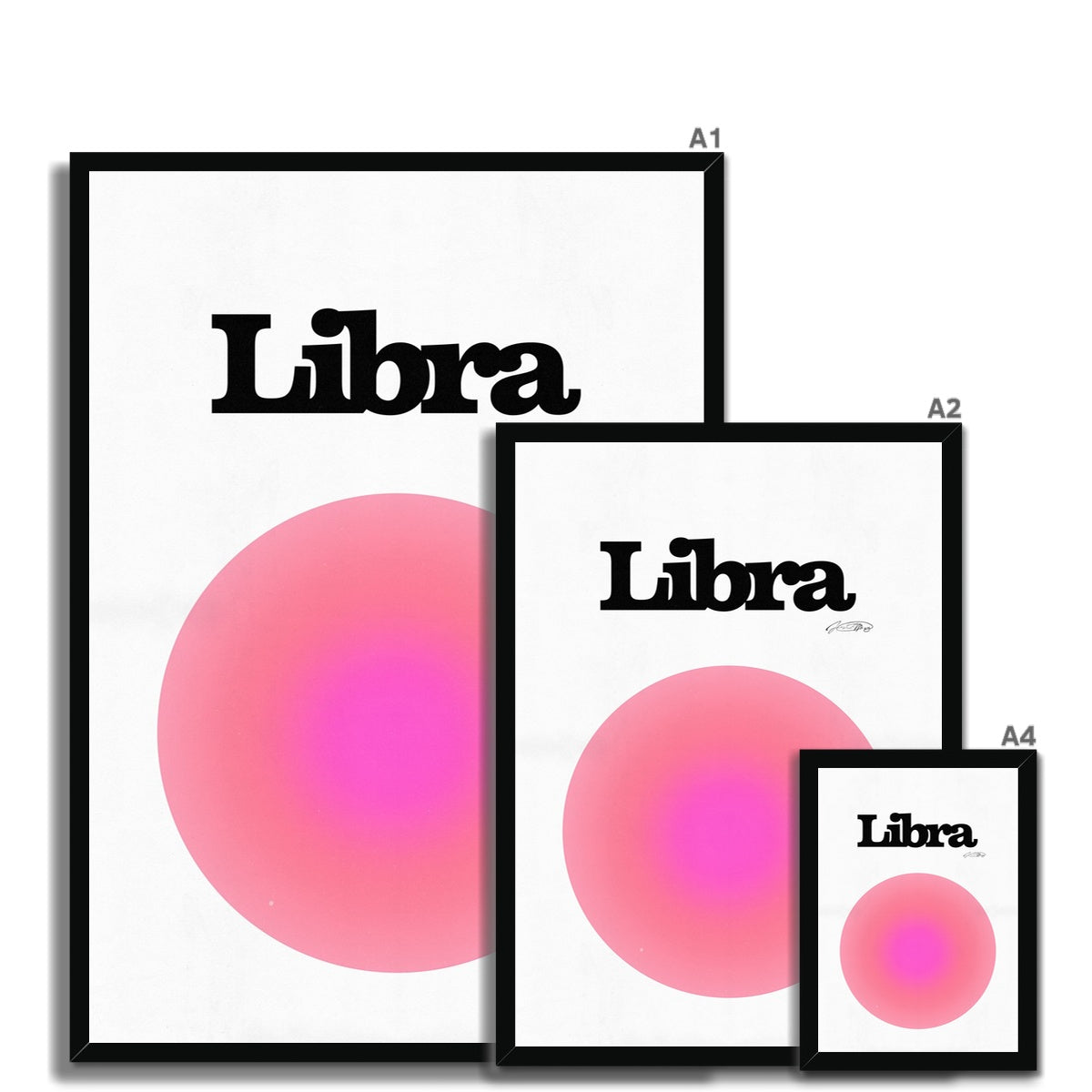 Our Libra Aura art print is the perfect wall art to show off your star sign. Find a zodiac gradient print or poster in our astrology collection.