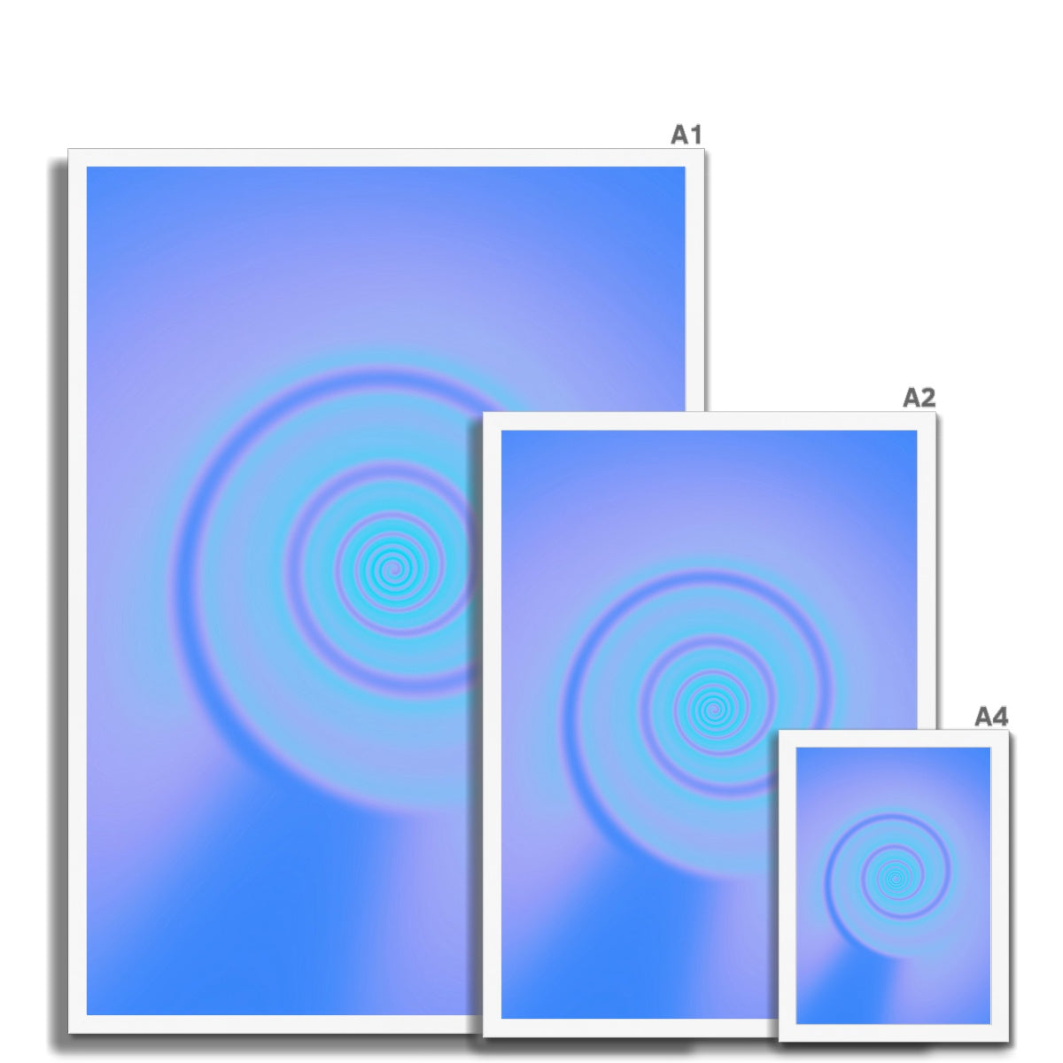 © les muses / Abstract aura wall art prints featuring warped gradients swirled to appear similar to a rabbit hole. Our colorful aura gradient posters are an aesthetic addition to any dorm or apartment decor.