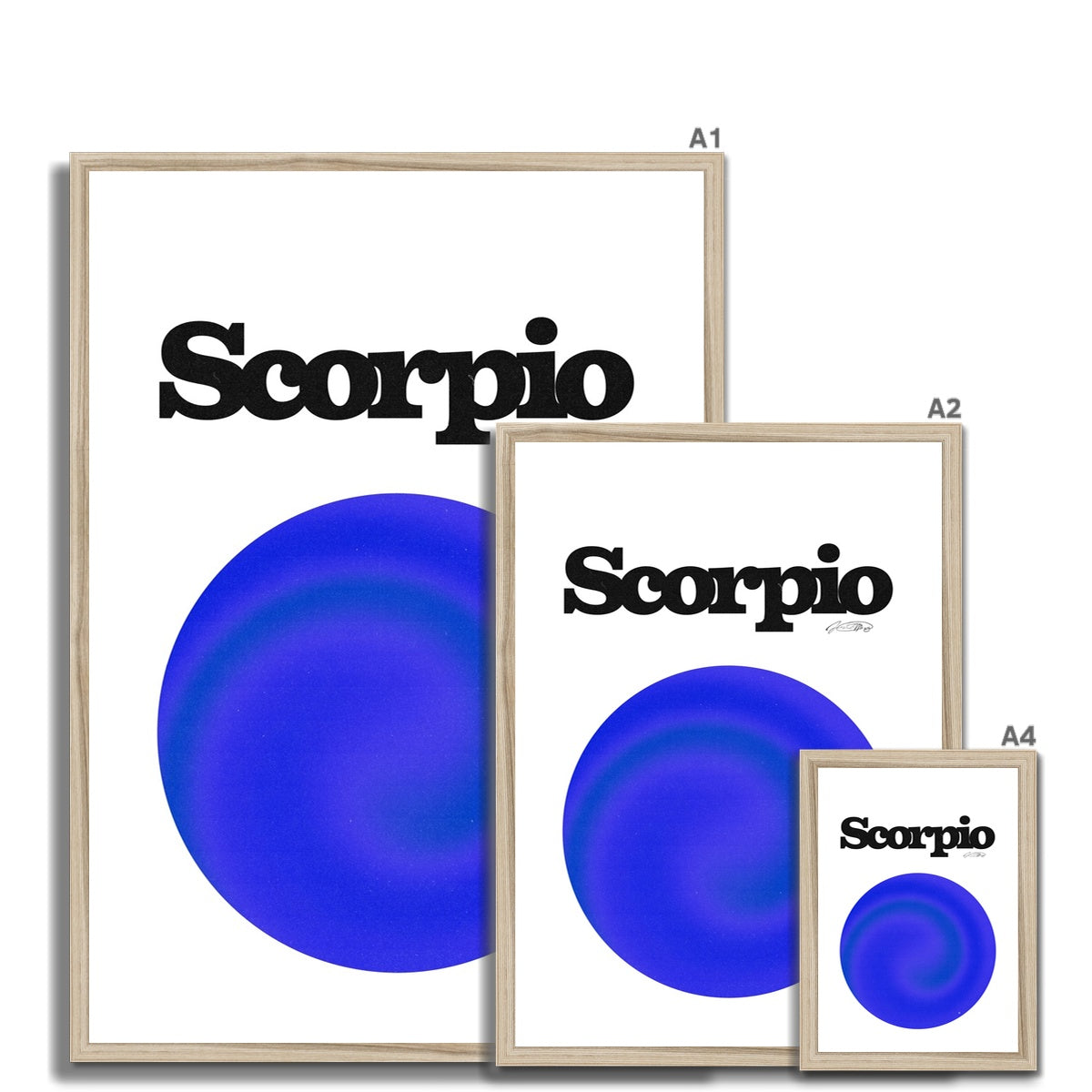 Our Scorpio Aura art print is the perfect wall art to show off your star sign. Find a zodiac gradient print or poster in our astrology collection.