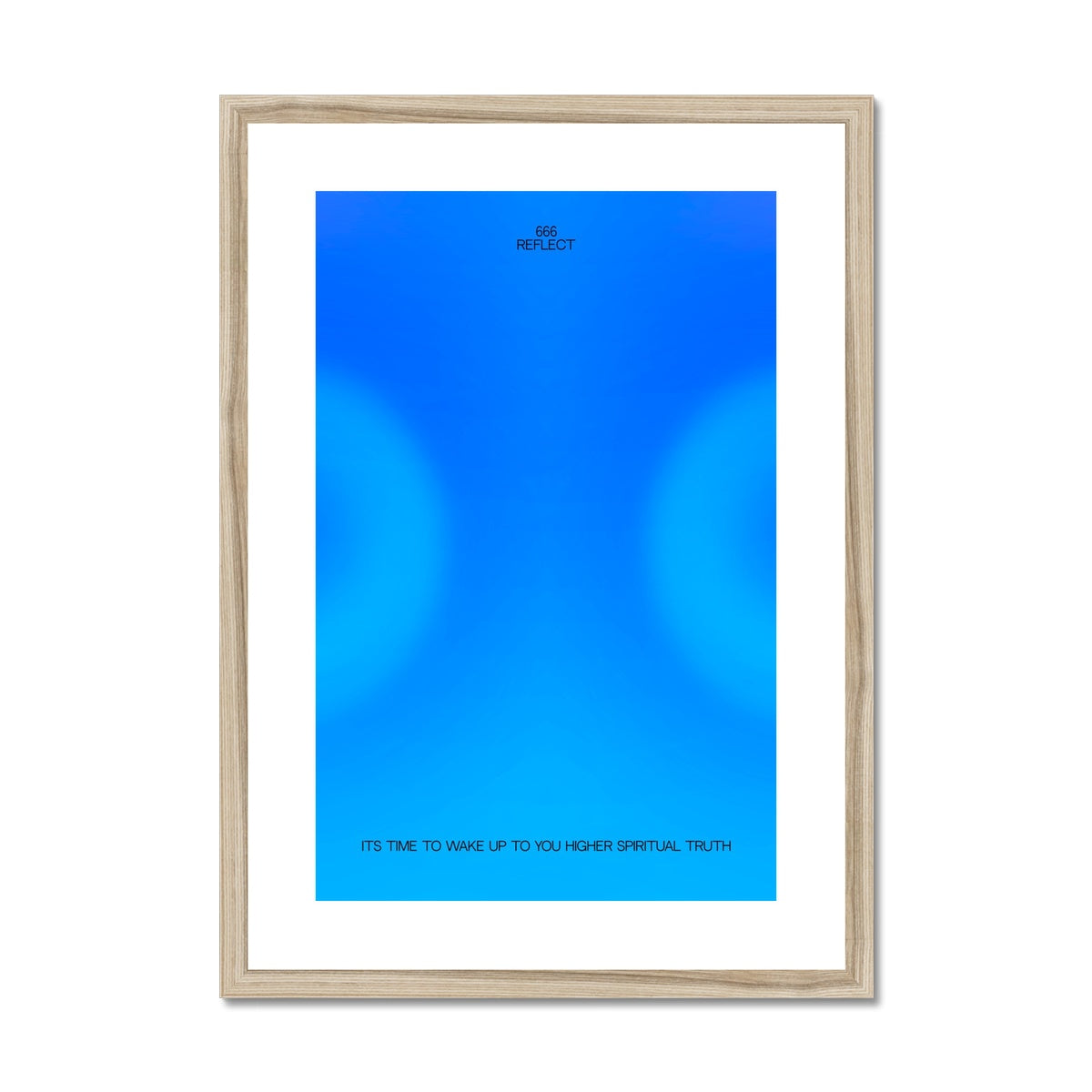 An angel number art print with a gradient aura. Add a touch of angel energy to your walls with a angel number auras. The perfect wall art posters to create a soft and dreamy aesthetic with your apartment or dorm decor. 666 Reflect: It Is Time To Wake Up To Your Higher Spiritual Truth.