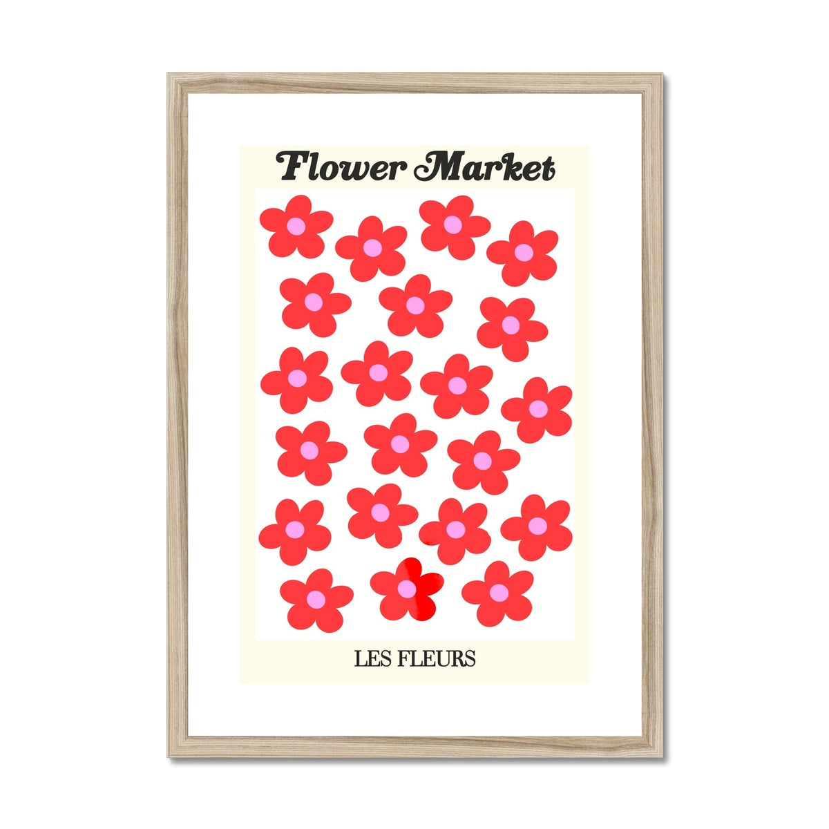 © les muses / Our Flower Market / Les Fleurs collection features wall art with a vibrant daisy design under original hand drawn typography. Danish pastel posters full of daisies to brighten up any gallery wall.
