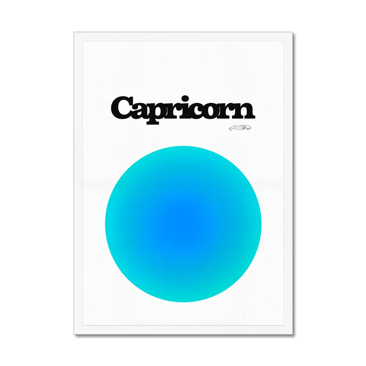 Our Capricorn Aura art print is the perfect wall art to show off your star sign. Find a zodiac gradient print or poster in our astrology collection.