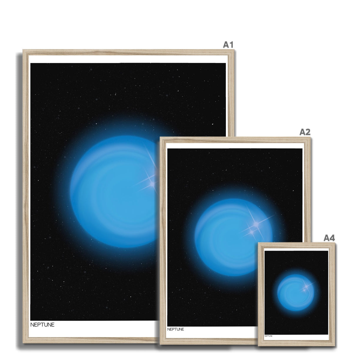 Cosmic aura wall art prints inspired from the sun, moon and stars. Abstract aura posters with dreamy gradients that make a stellar addition to any space.