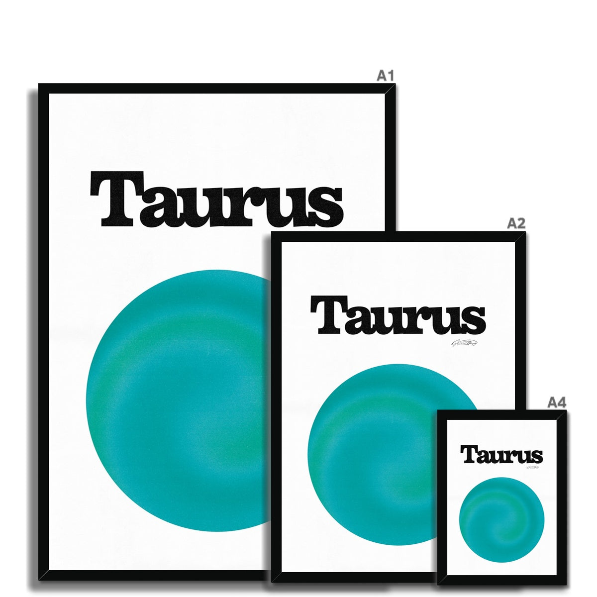 Our Taurus Aura art print is the perfect wall art to show off your star sign. Find a zodiac gradient print or poster in our astrology collection.