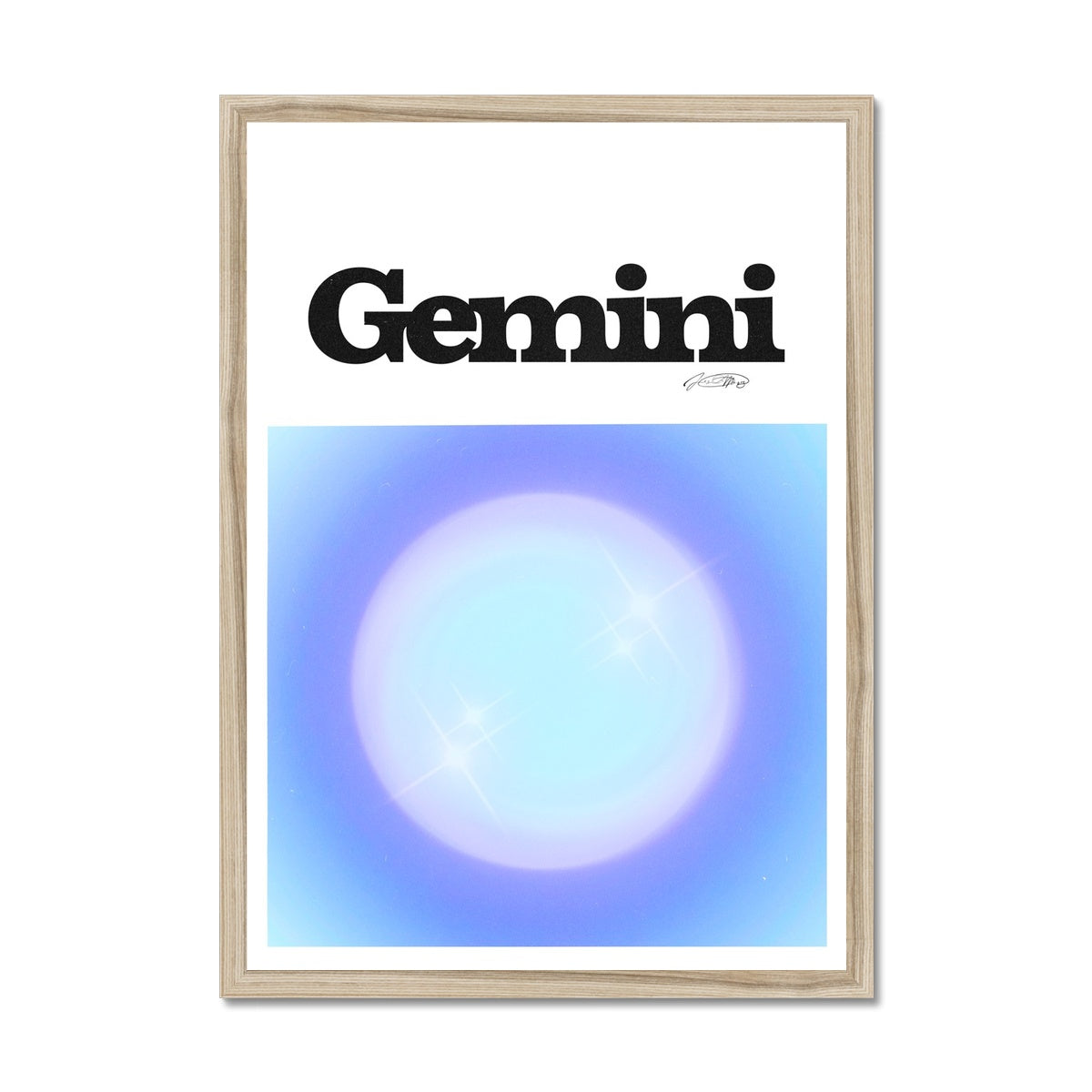 Our Gemini Aura art print is the perfect wall art to show off your star sign. Find a zodiac gradient print or poster in our astrology collection.