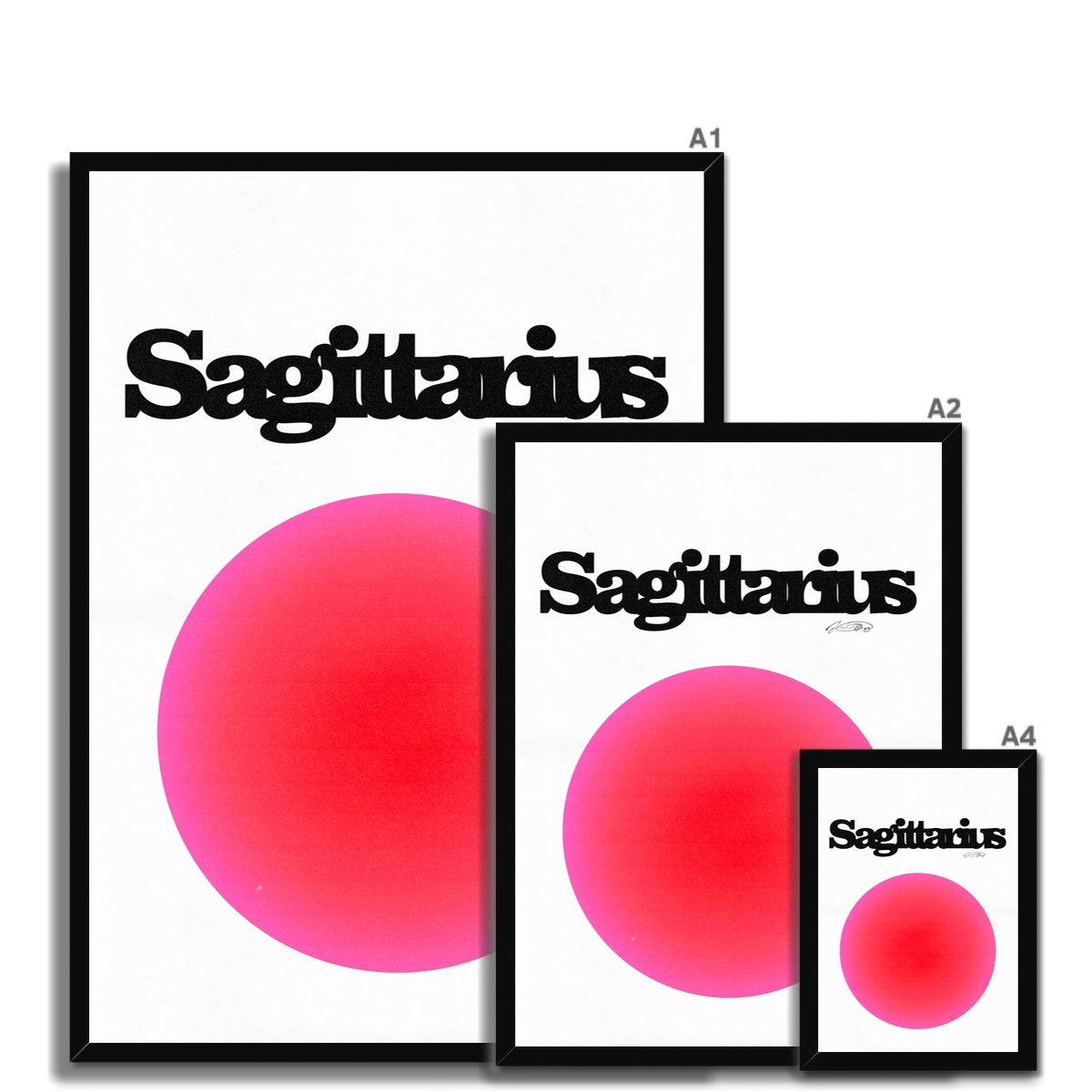 Our Sagittarius Aura art print is the perfect wall art to show off your star sign. Find a zodiac gradient print or poster in our astrology collection.
