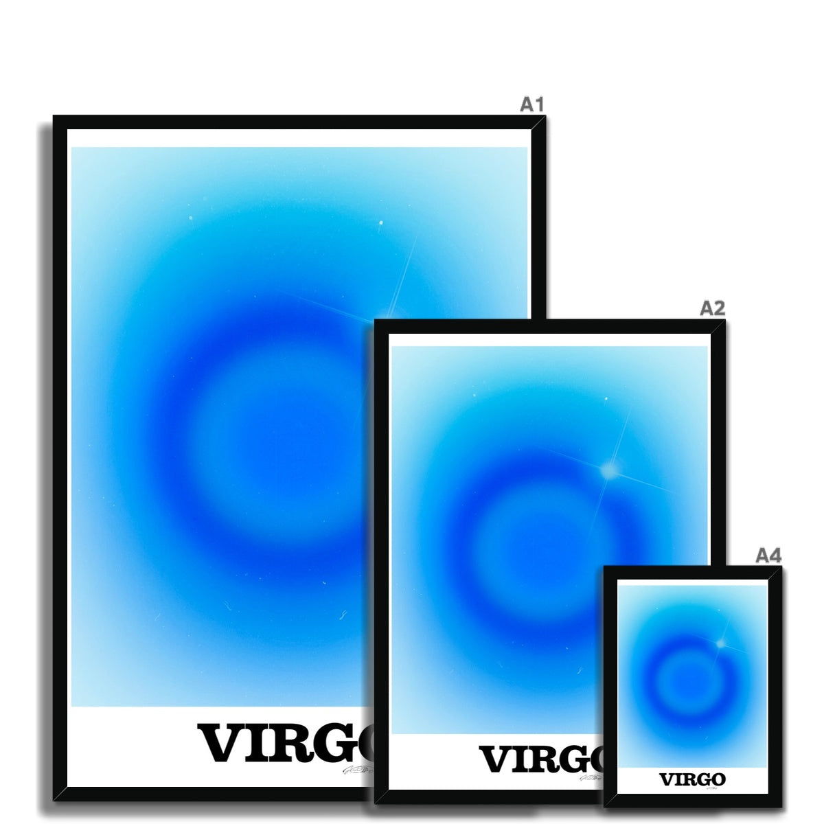 Virgo Aura art print by Les Muses. Zodiac sign wall art. Astrology artwork collection.