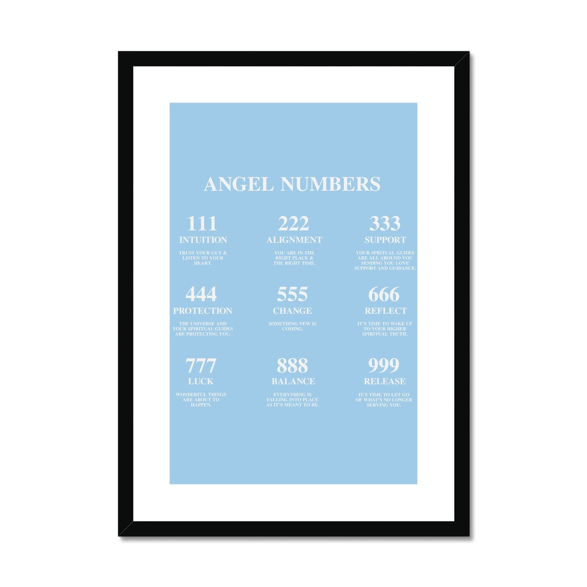 An angel number art print with a gradient aura. Add a touch of angel energy to your walls with a angel number auras. The perfect wall art posters to create a soft and dreamy aesthetic with your apartment or dorm decor.