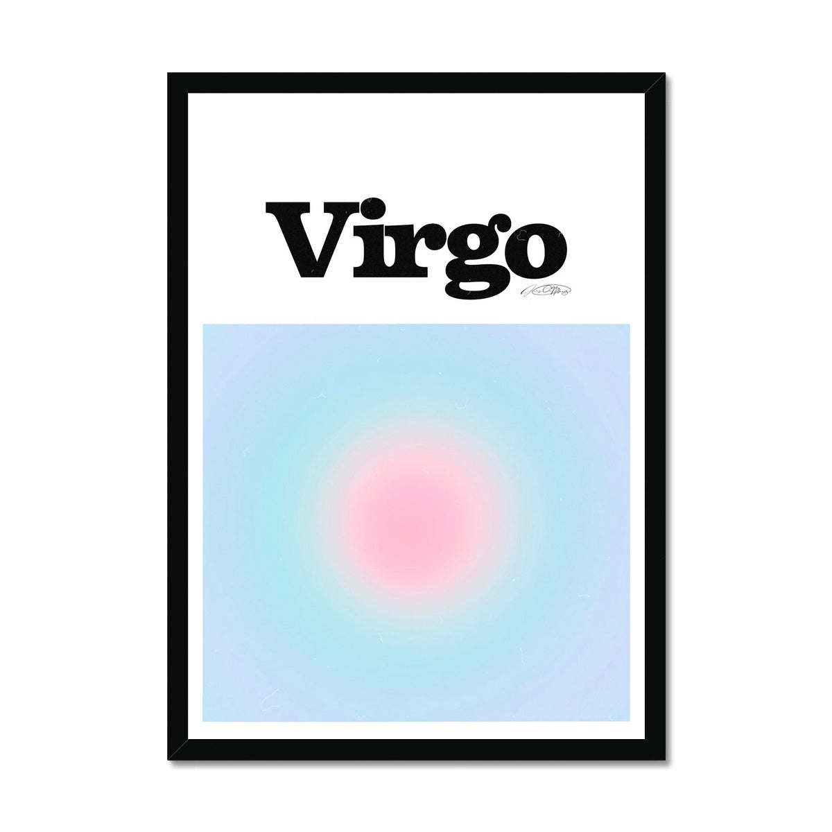 Virgo Aura art print by Les Muses. Zodiac sign wall art. Astrology artwork collection.