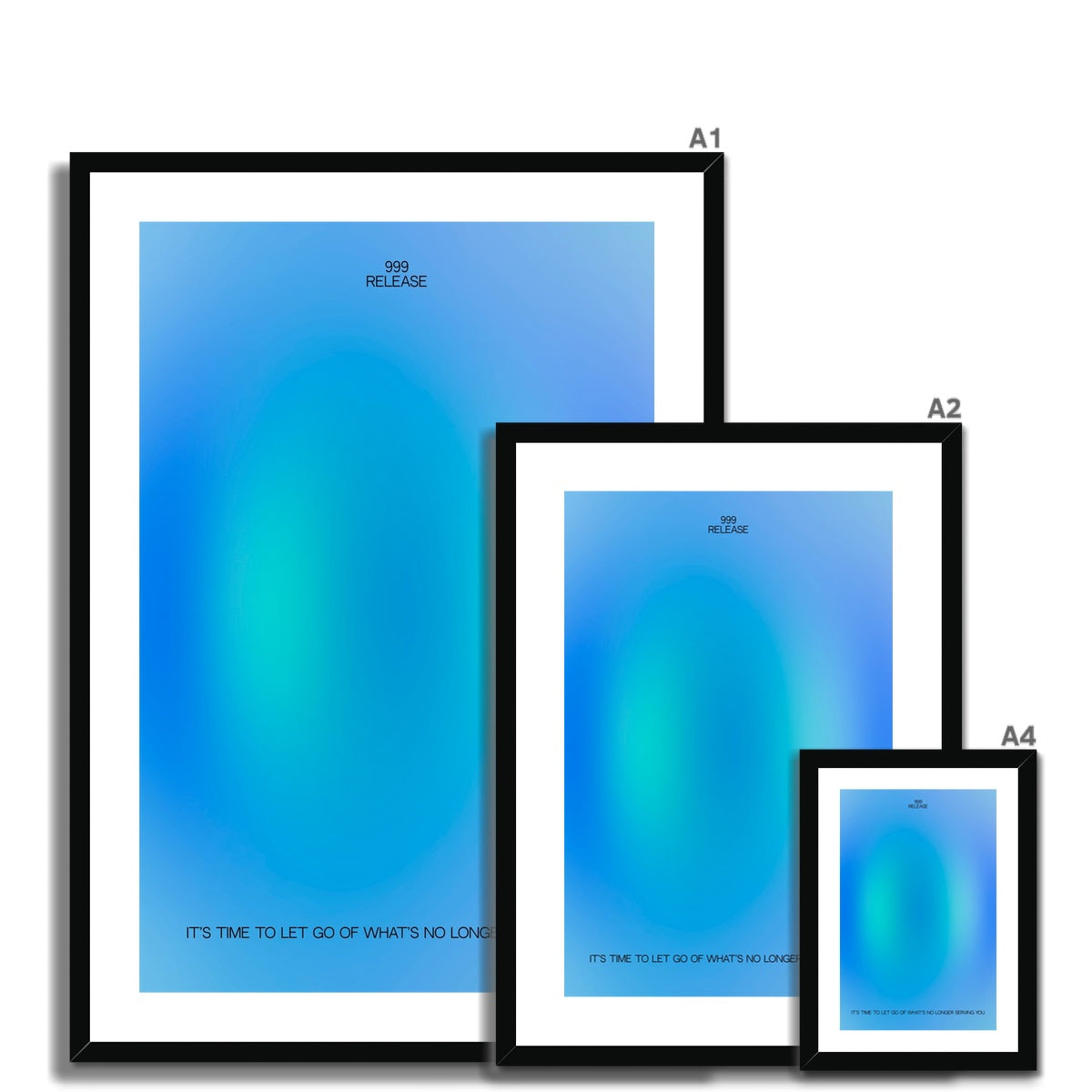 An angel number art print with a gradient aura. Add a touch of angel energy to your walls with a angel number auras. The perfect wall art posters to create a soft and dreamy aesthetic with your apartment or dorm decor. 999 Release: It’s Time To Let Go Of What’s No Longer Serving You.