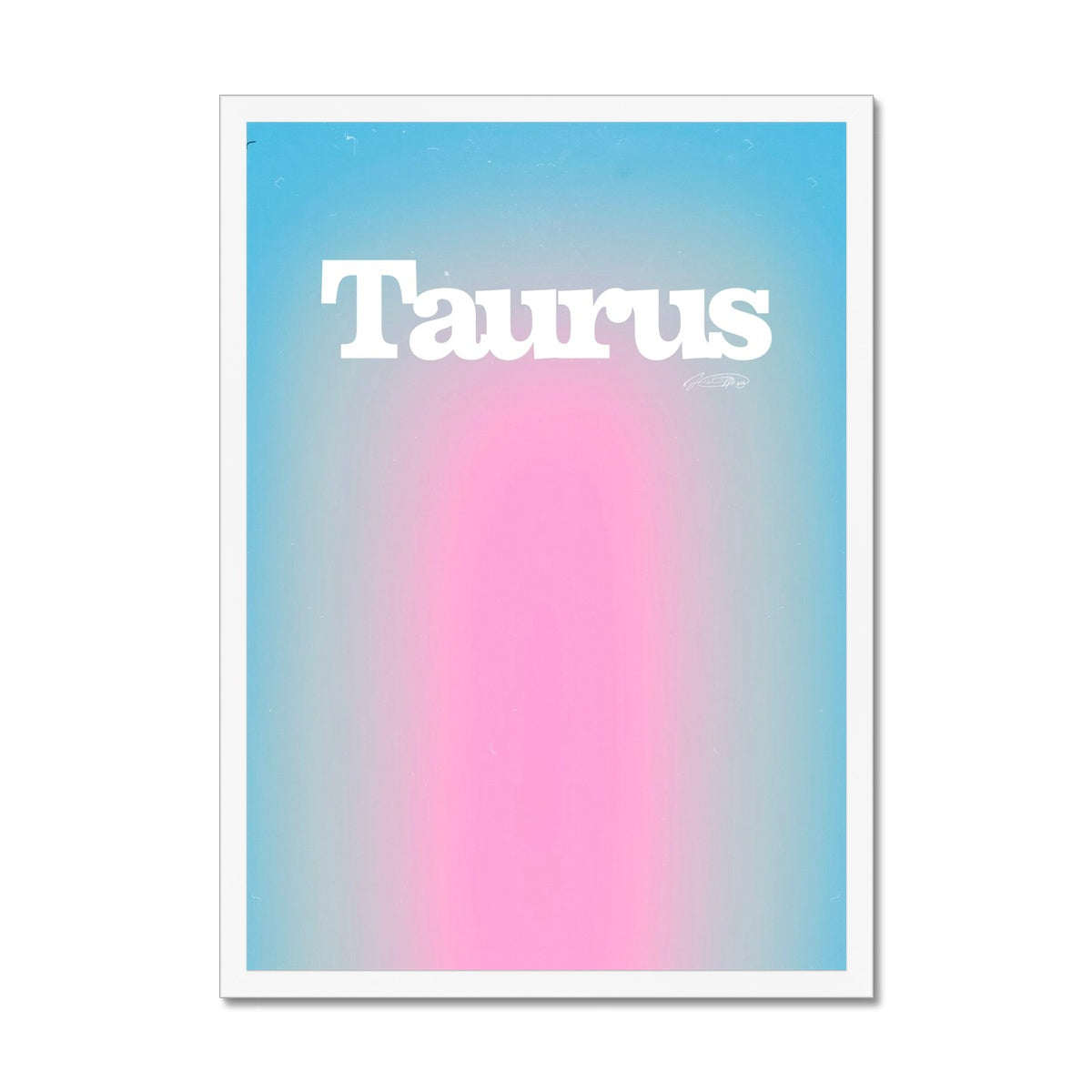 Our Taurus Aura art print is the perfect wall art to show off your star sign. Find a zodiac gradient print or poster in our astrology collection.