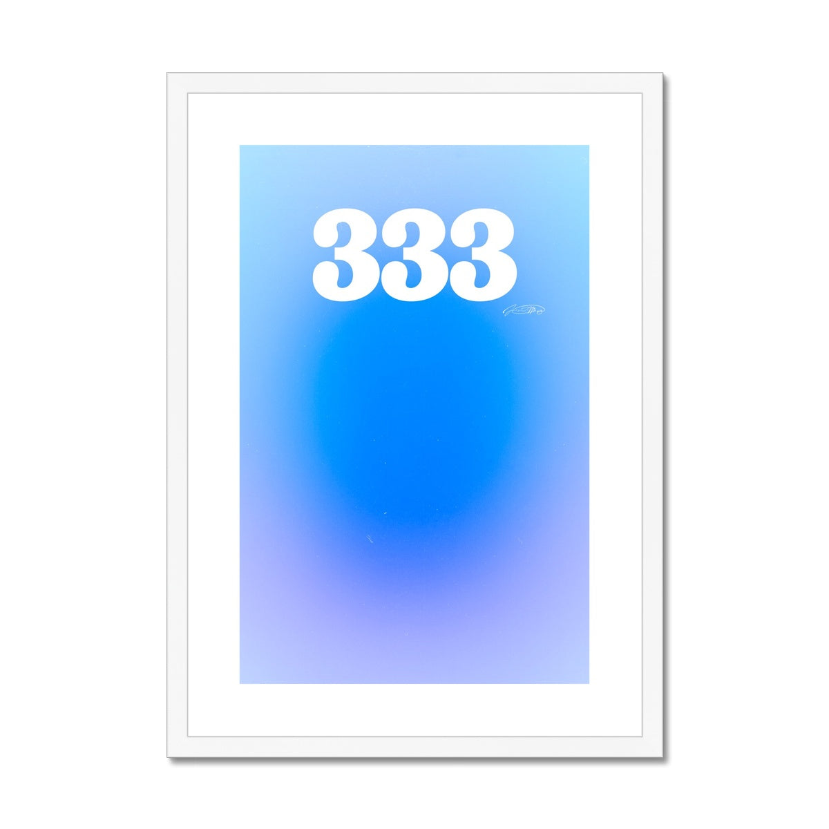 An angel number art print with a gradient aura. Add a touch of angel energy to your walls with a angel number auras. The perfect wall art posters to create a soft and dreamy aesthetic with your apartment or dorm decor. 333 Support: Your Spiritual Guides Are All Around You Sending You Love, Support And Guidance.