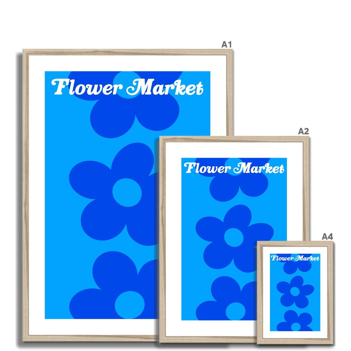 © les muses / Our Flower Market / Triple Daisy collection features wall art with daisies under original hand drawn typography. The aesthetic art print, featuring a retro daisy design, brightens up any gallery wall. The danish pastel style poster comes in dreamy pastel and gradient colors.