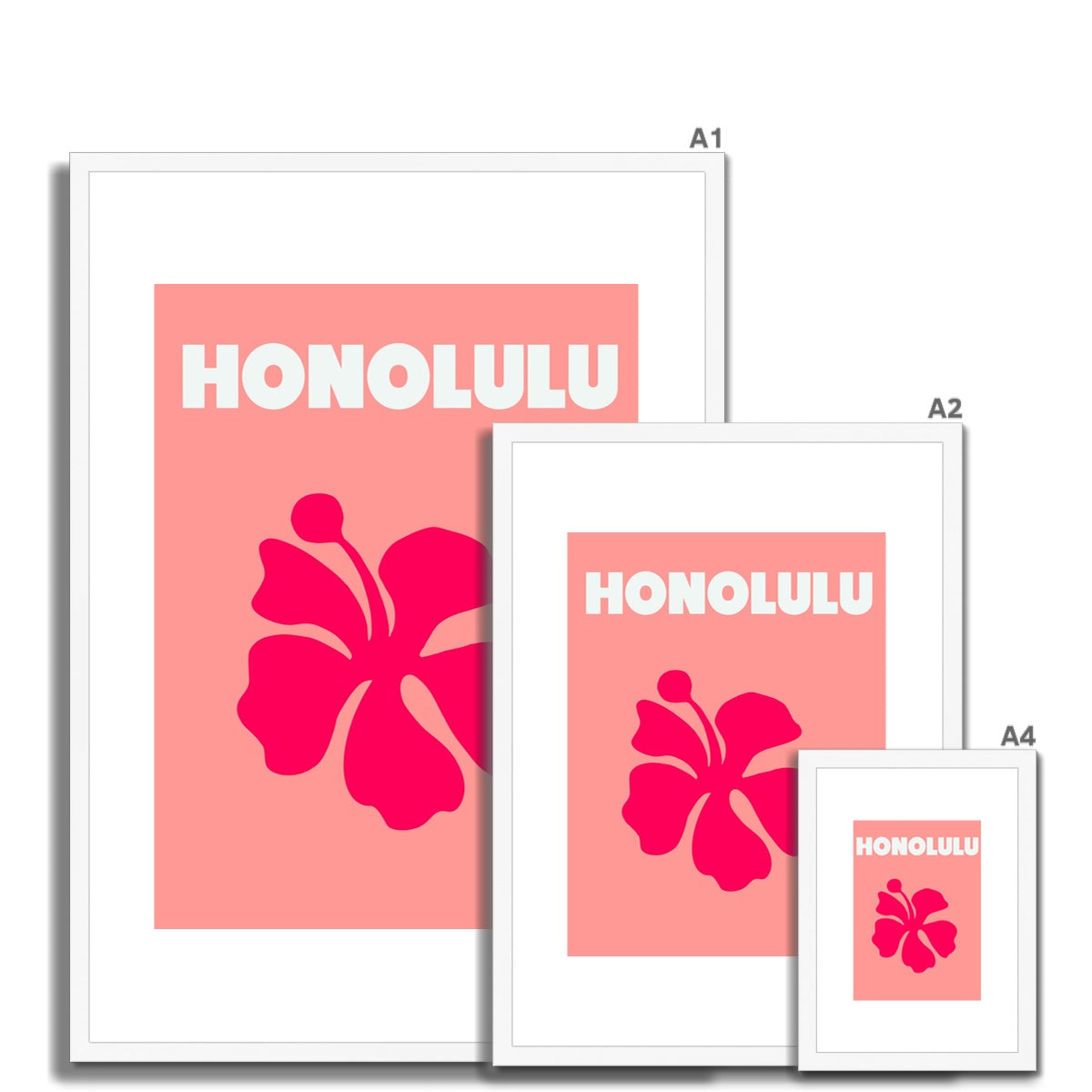 Honolulu Framed & Mounted Print