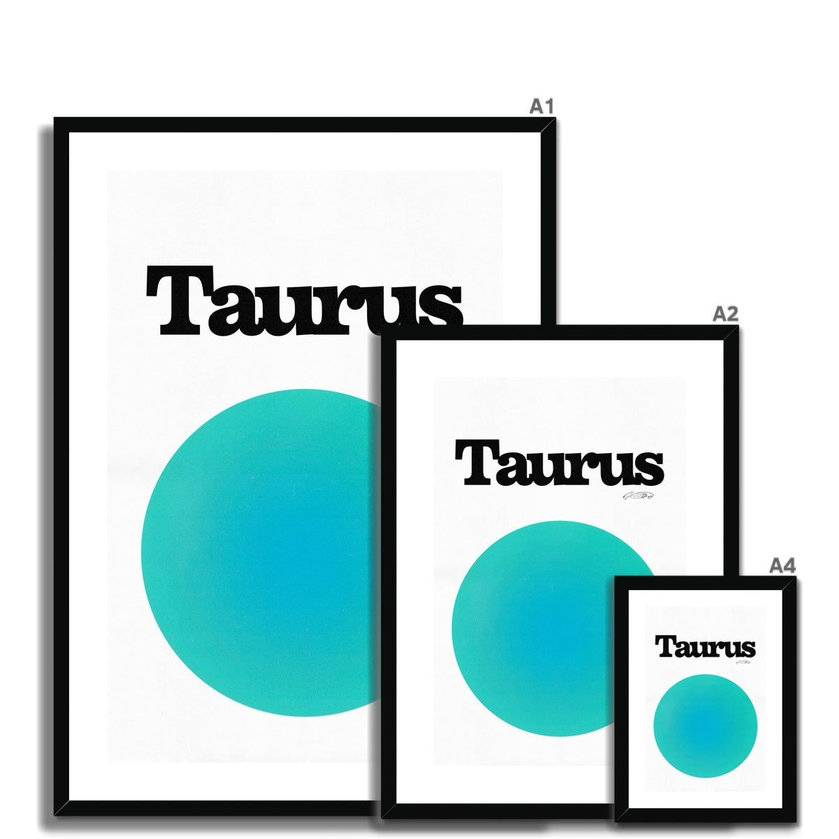 Our Taurus Aura art print is the perfect wall art to show off your star sign. Find a zodiac gradient print or poster in our astrology collection.