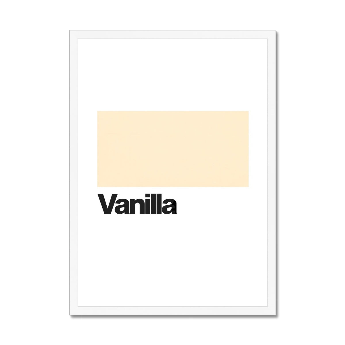 Vanilla Framed Print