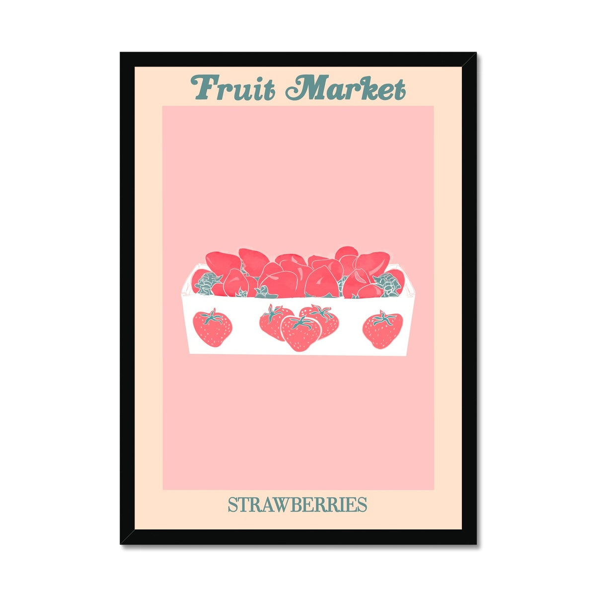 © les muses / Our Fruit Market collection features wall art with vibrant illustrations of fruits under original hand drawn typography. Danish pastel posters full of fruit to brighten up any gallery wall. The full resolution art prints of our popular Flower Market and Fruit Market designs are available only from Les Muses. 