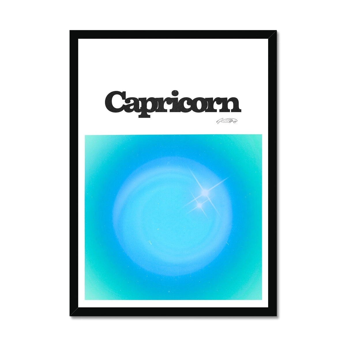 Our Capricorn Aura art print is the perfect wall art to show off your star sign. Find a zodiac gradient print or poster in our astrology collection.