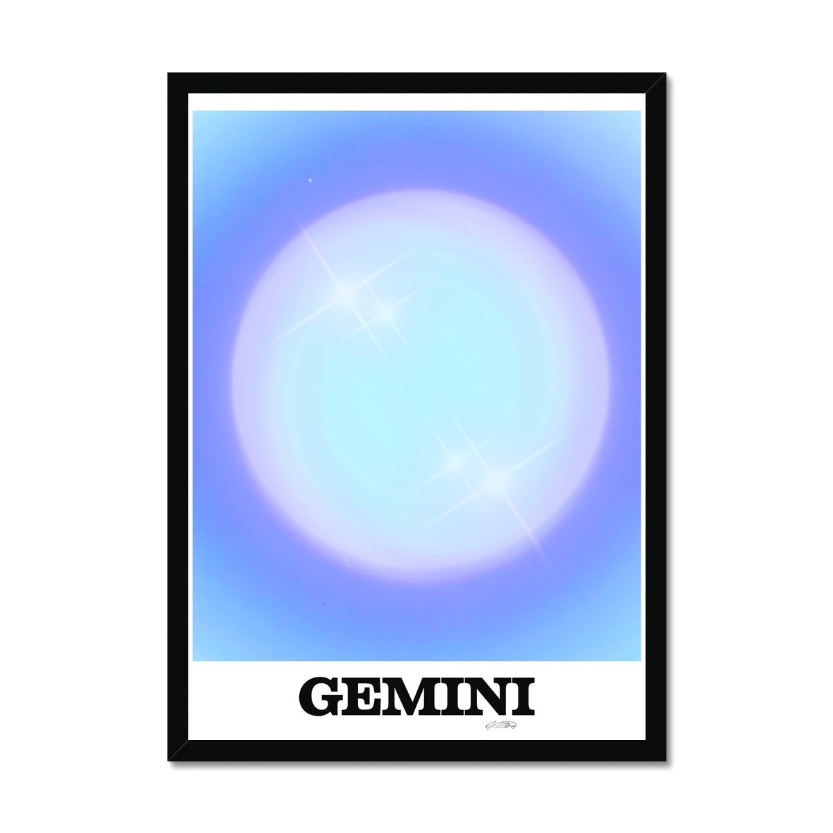 Our Gemini Aura art print is the perfect wall art to show off your star sign. Find a zodiac gradient print or poster in our astrology collection.