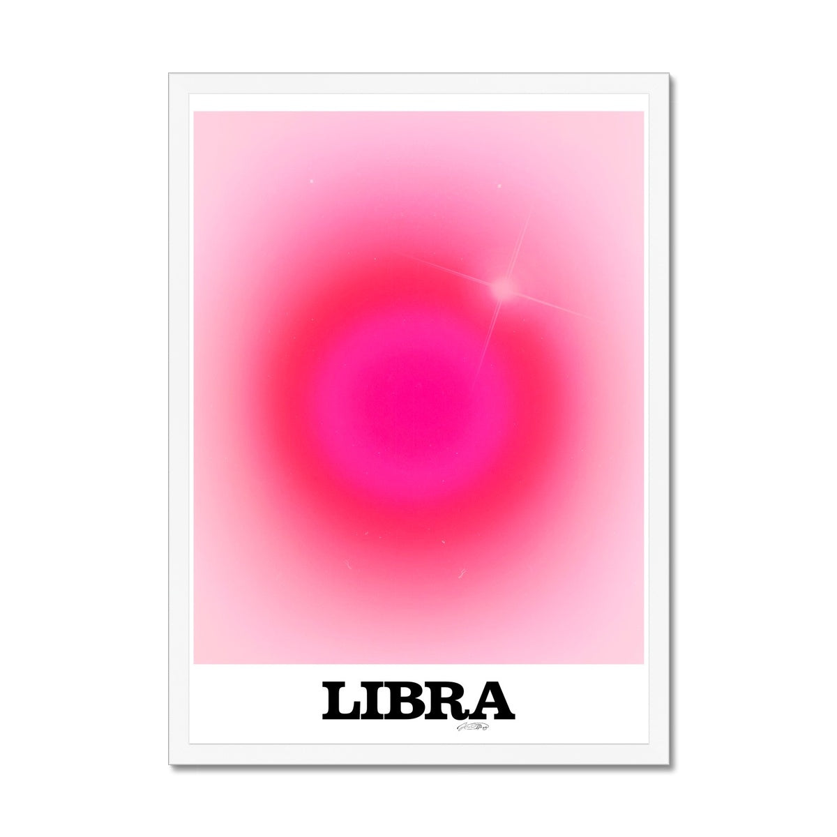 Our Libra Aura art print is the perfect wall art to show off your star sign. Find a zodiac gradient print or poster in our astrology collection.