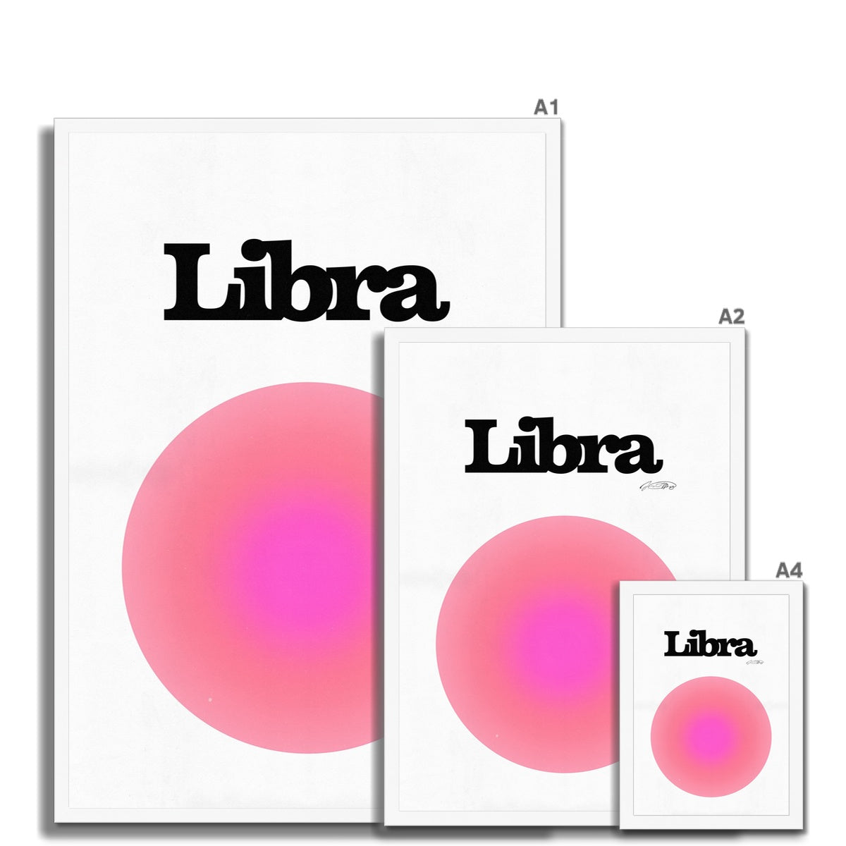 Our Libra Aura art print is the perfect wall art to show off your star sign. Find a zodiac gradient print or poster in our astrology collection.