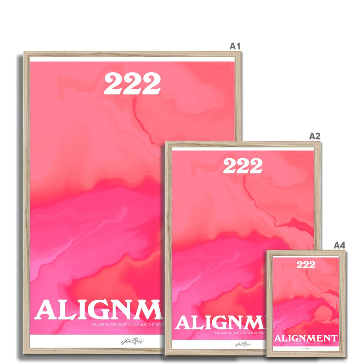 An angel number art print with a gradient aura. Add a touch of angel energy to your walls with a angel number auras. The perfect wall art posters to create a soft and dreamy aesthetic with your apartment or dorm decor. 222 Alignment: You Are In The Right Place And The Right Time.