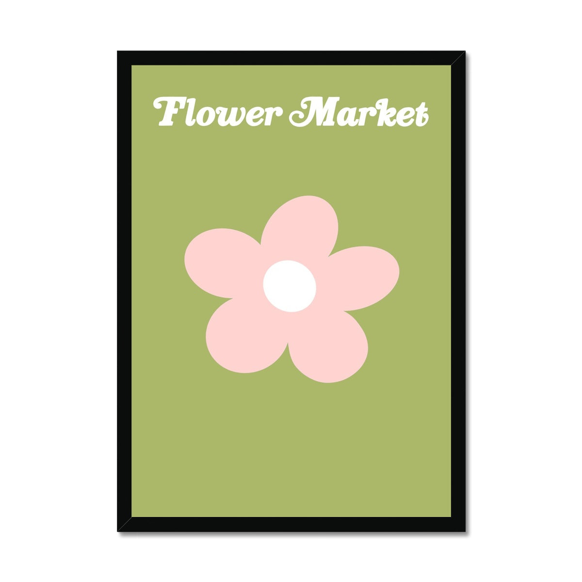 © les muses / Our Flower Market / Daisy collection features wall art with retro daisy designs under original hand drawn typography. Danish pastel posters full of daisies to brighten up any gallery wall. 