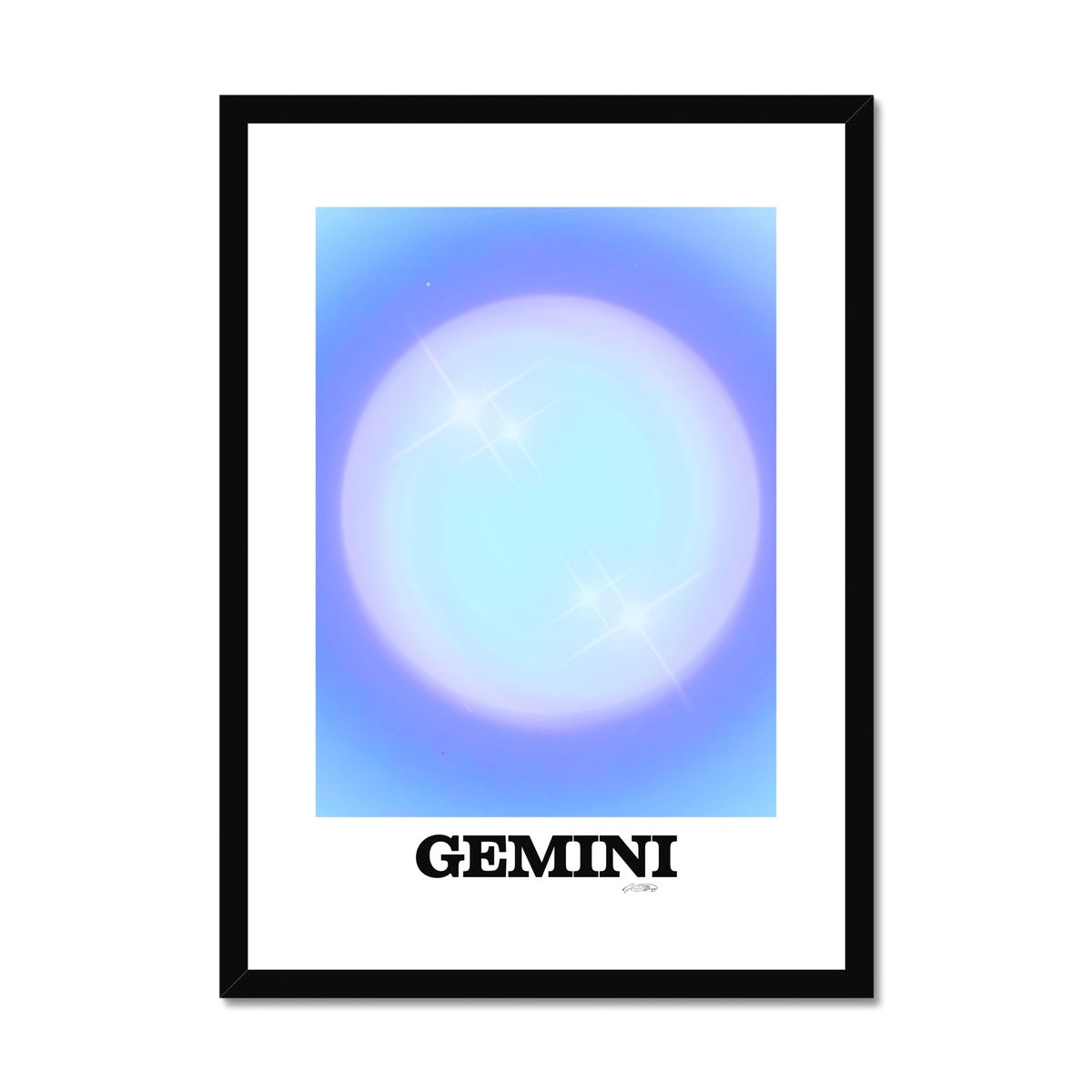 Our Gemini Aura art print is the perfect wall art to show off your star sign. Find a zodiac gradient print or poster in our astrology collection.