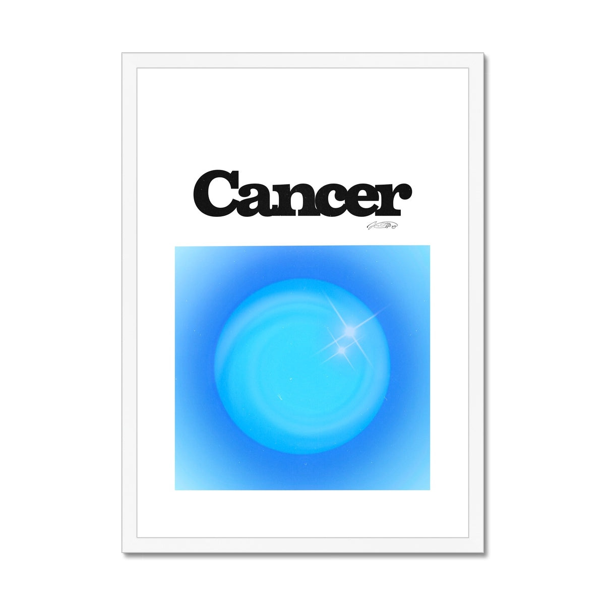 Our Cancer Aura art print is the perfect wall art to show off your star sign. Find a zodiac gradient print or poster in our astrology collection.