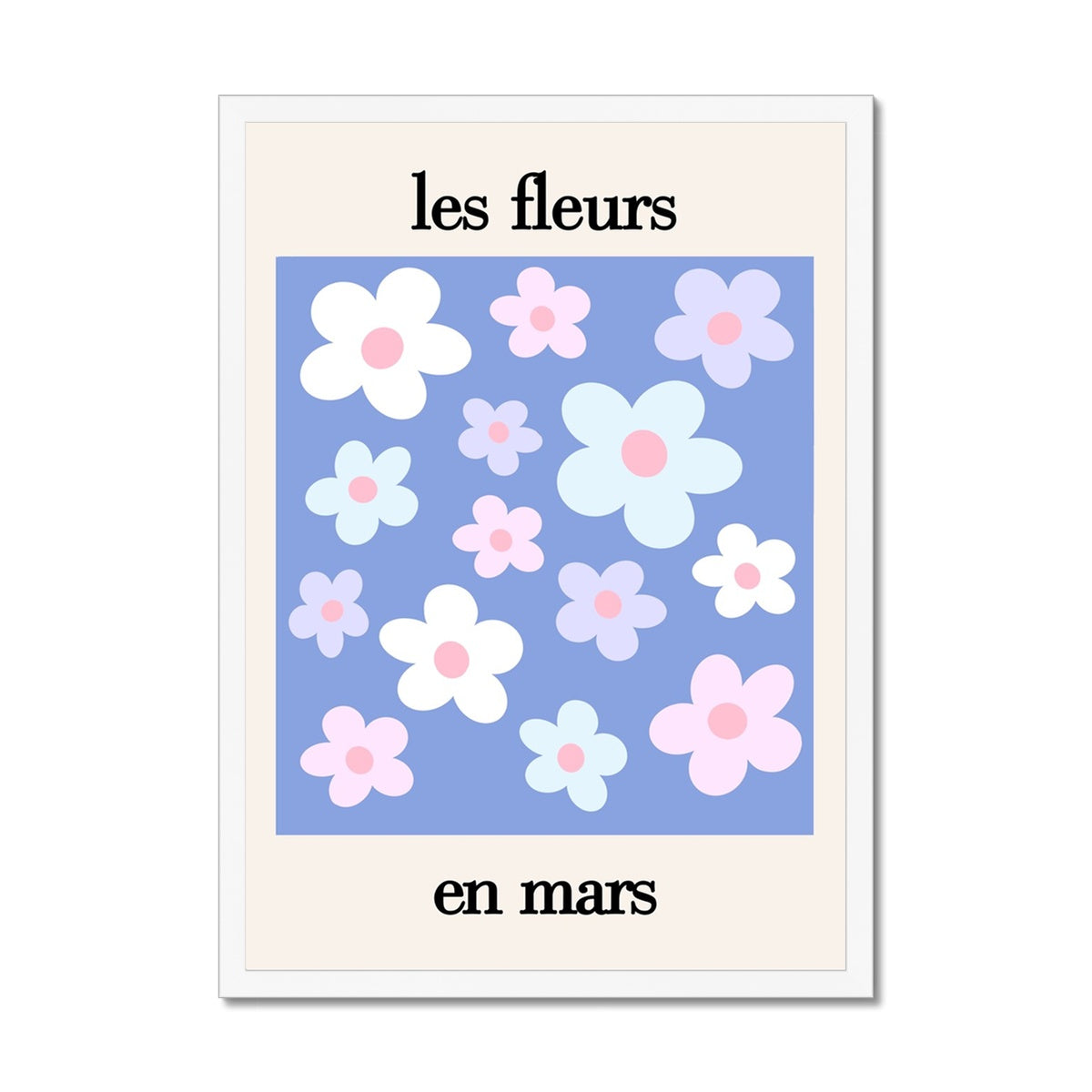 les fleurs Framed Print