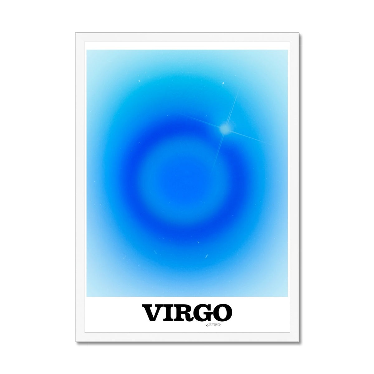 Virgo Aura art print by Les Muses. Zodiac sign wall art. Astrology artwork collection.