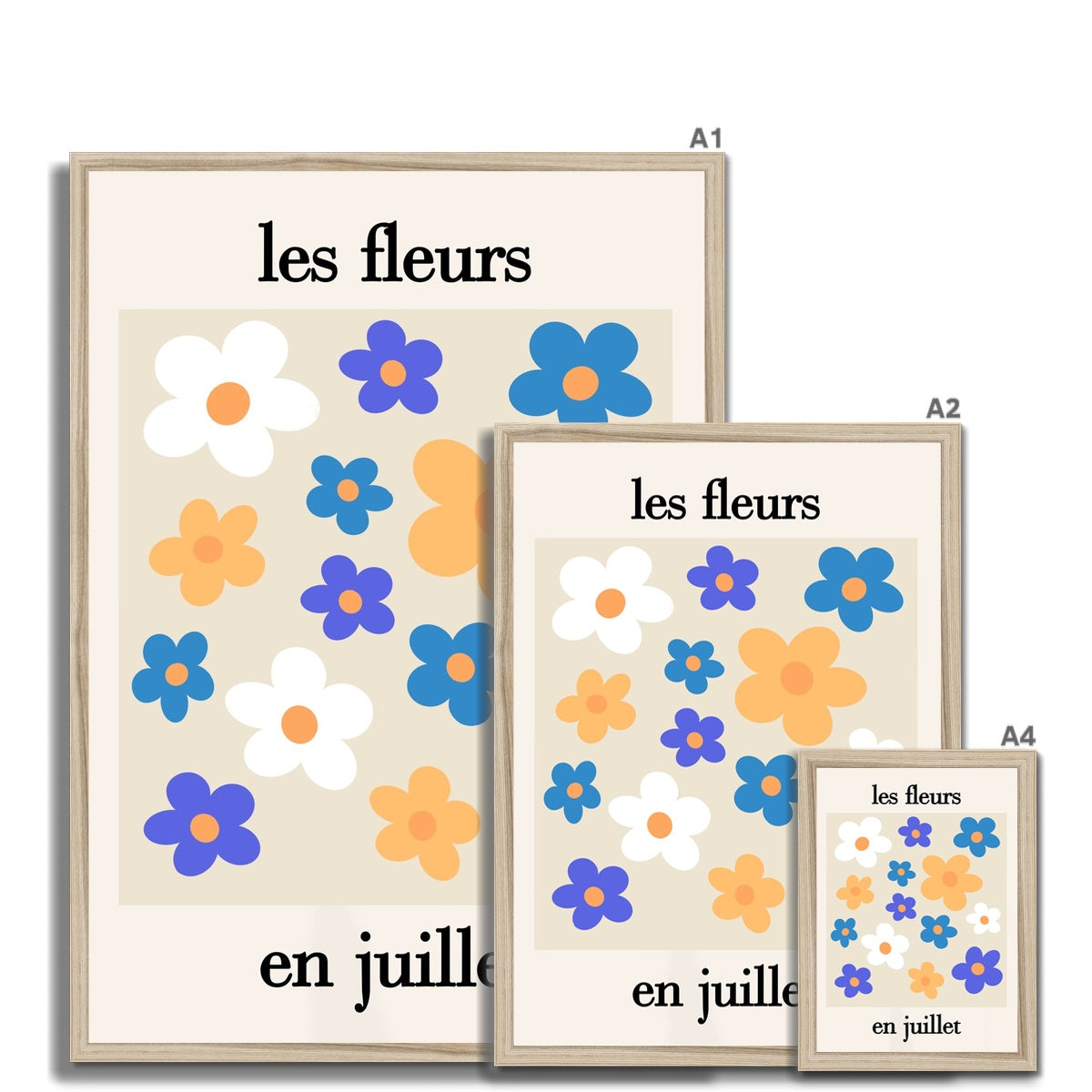 les fleurs Framed Print