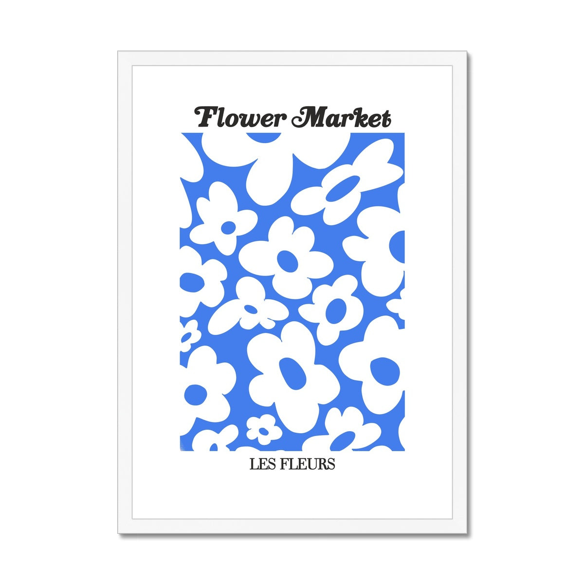 © les muses / Our Flower Market / Les Fleurs collection features wall art with a vibrant daisy design under original hand drawn typography. Danish pastel posters full of daisies to brighten up any gallery wall.
