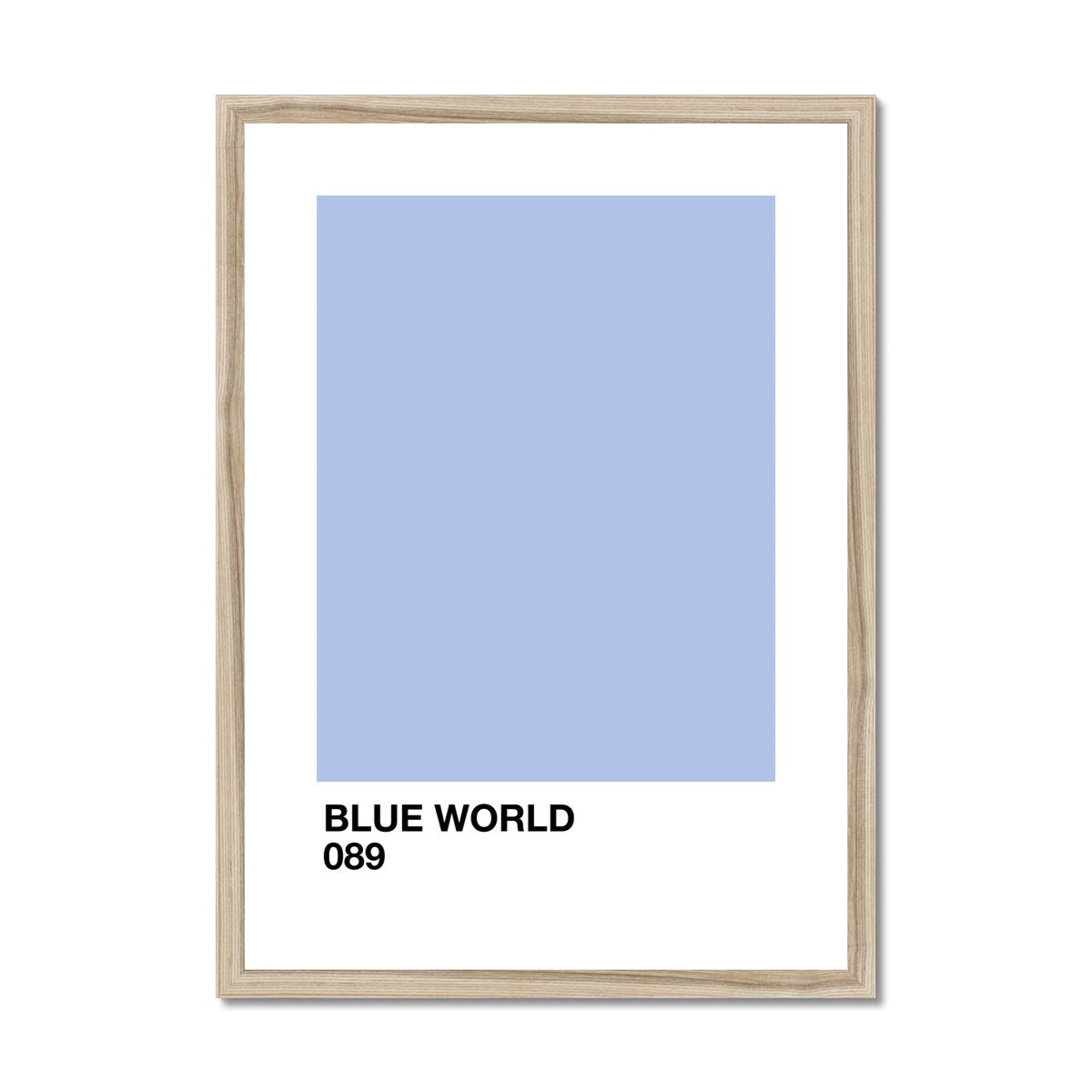 blue world Framed & Mounted Print