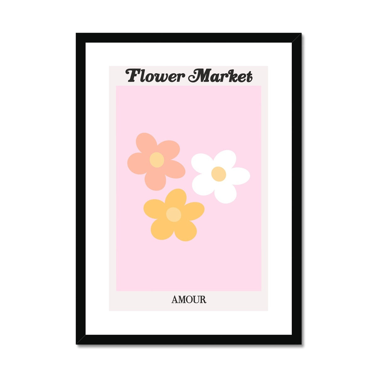 Our Flower Market collection features wall art with vibrant floral illustrations under original hand drawn typography. Danish pastel posters full of flowers that will brighten up any gallery wall. The full resolution art prints of our popular Flower Market and Fruit Market designs are available only from Les Muses. 