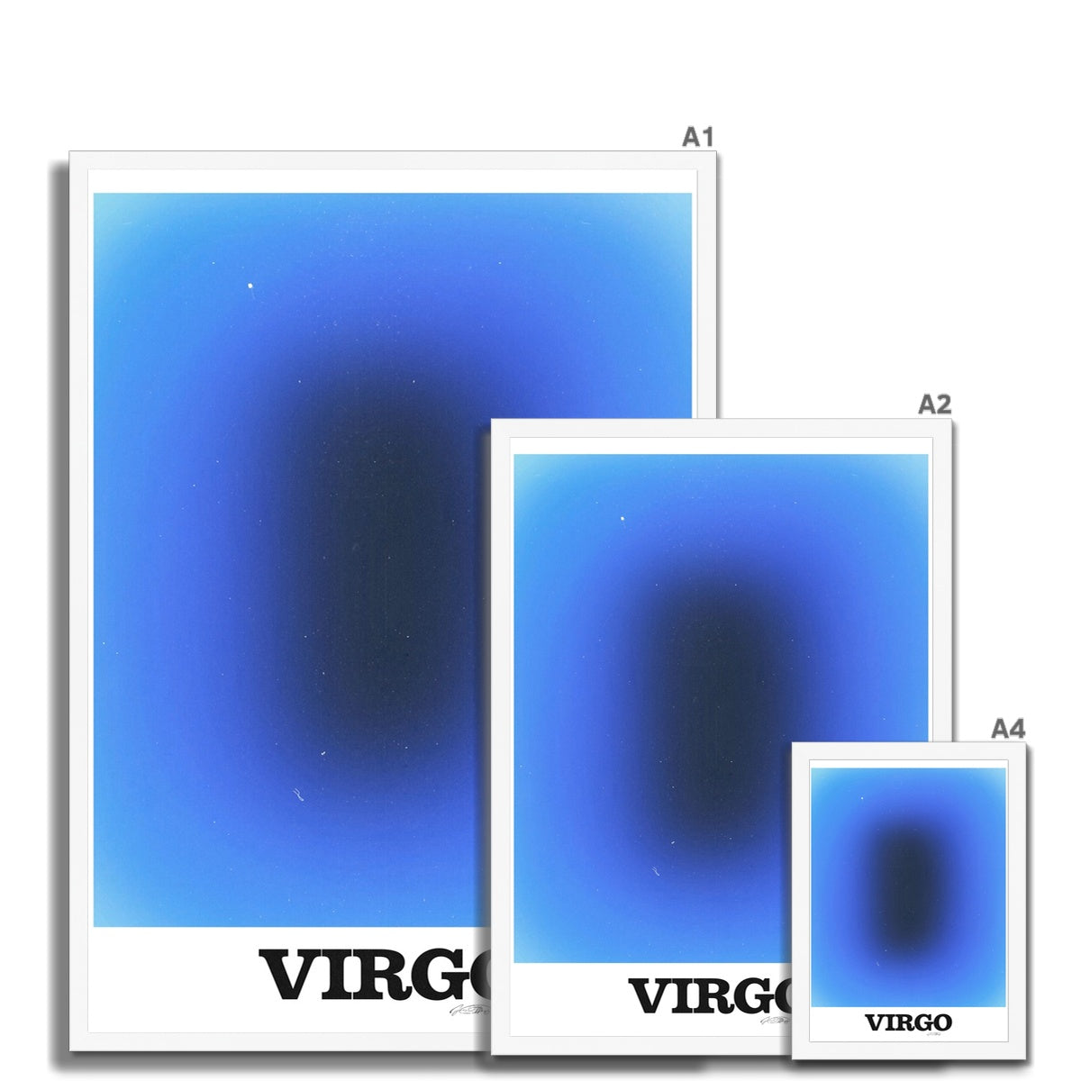 Virgo Aura art print by Les Muses. Zodiac sign wall art. Astrology artwork collection.