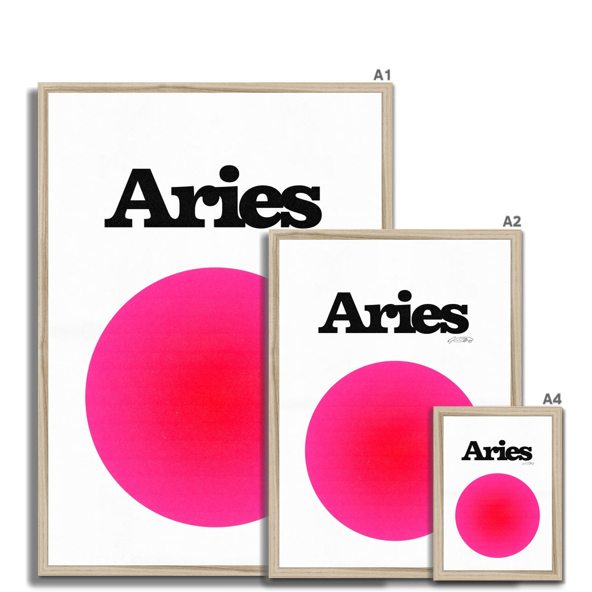 Our Aries Aura art print is the perfect wall art to show off your star sign. Find a zodiac gradient print or poster in our astrology collection.