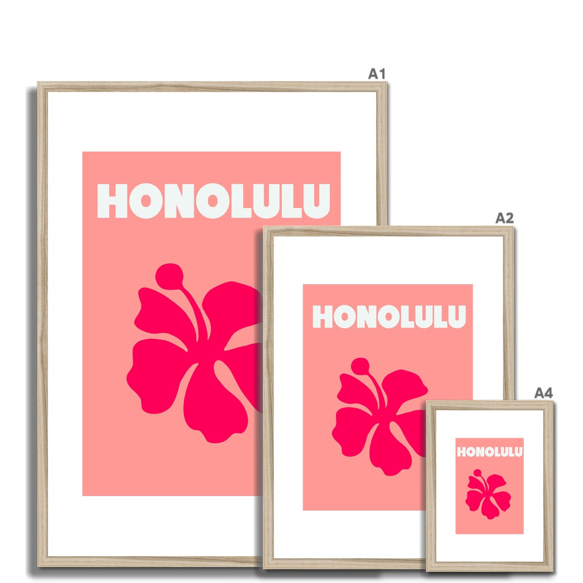 Honolulu Framed & Mounted Print