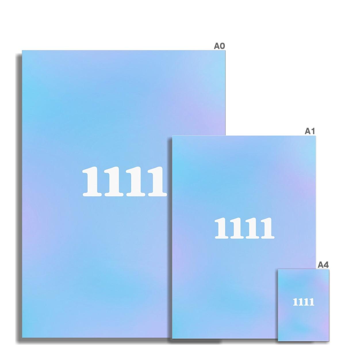 An angel number art print with a gradient aura. Add a touch of angel energy to your walls with a angel number auras. The perfect wall art posters to create a soft and dreamy aesthetic with your apartment or dorm decor. 1111 Magic Hour: Make A Wish.