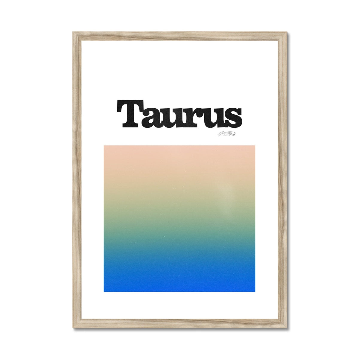 Our Taurus Aura art print is the perfect wall art to show off your star sign. Find a zodiac gradient print or poster in our astrology collection.