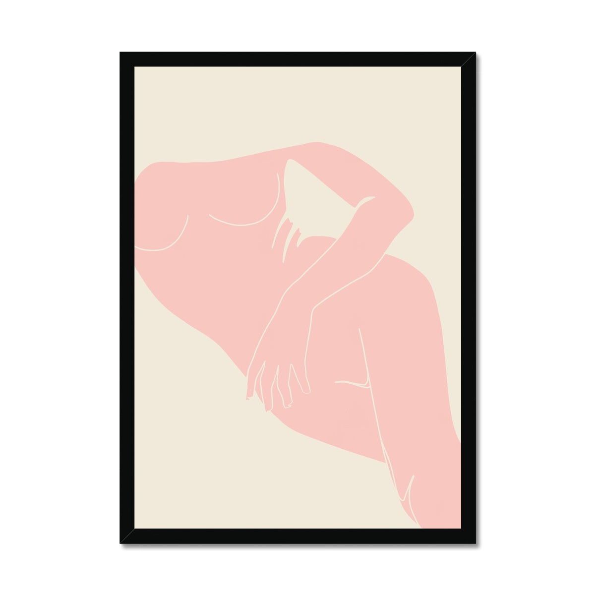 © les muses / Matisse wall art prints featuring nude figure cut outs or "Papiers Découpés" in a danish pastel style. Matisse exhibition posters with paper cut-outs. Berggruen & Cie museum prints for your gallery wall.