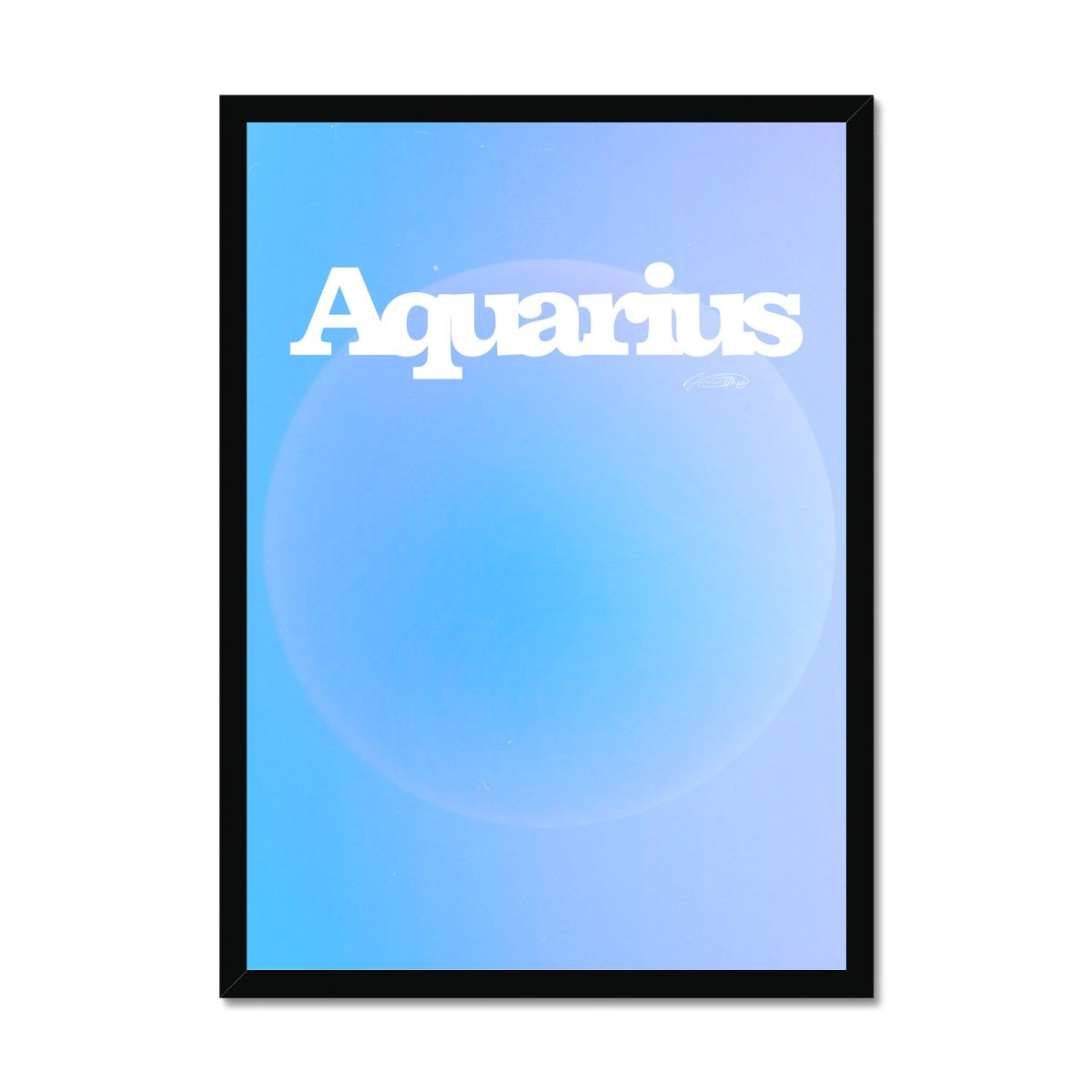 Our Aquarius Aura art print is the perfect wall art to show off your star sign. Find a zodiac gradient print or poster in our astrology collection.