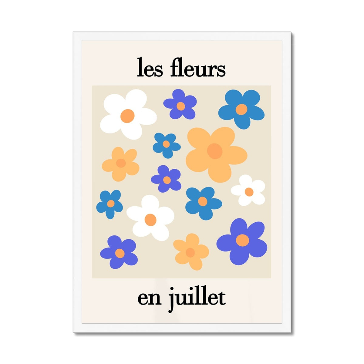 les fleurs Framed Print